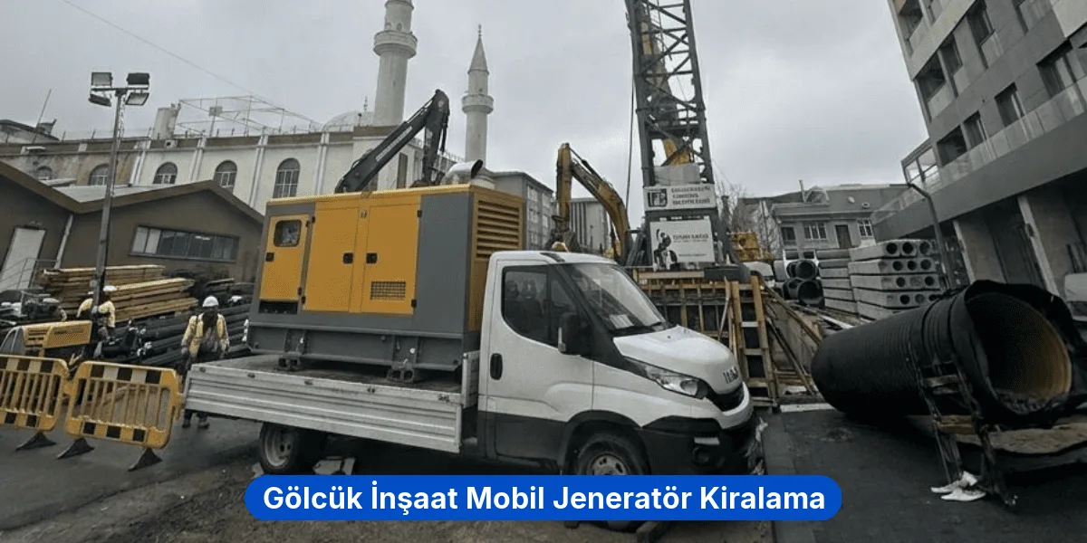 Gölcük İnşaat Mobil Jeneratör Kiralama